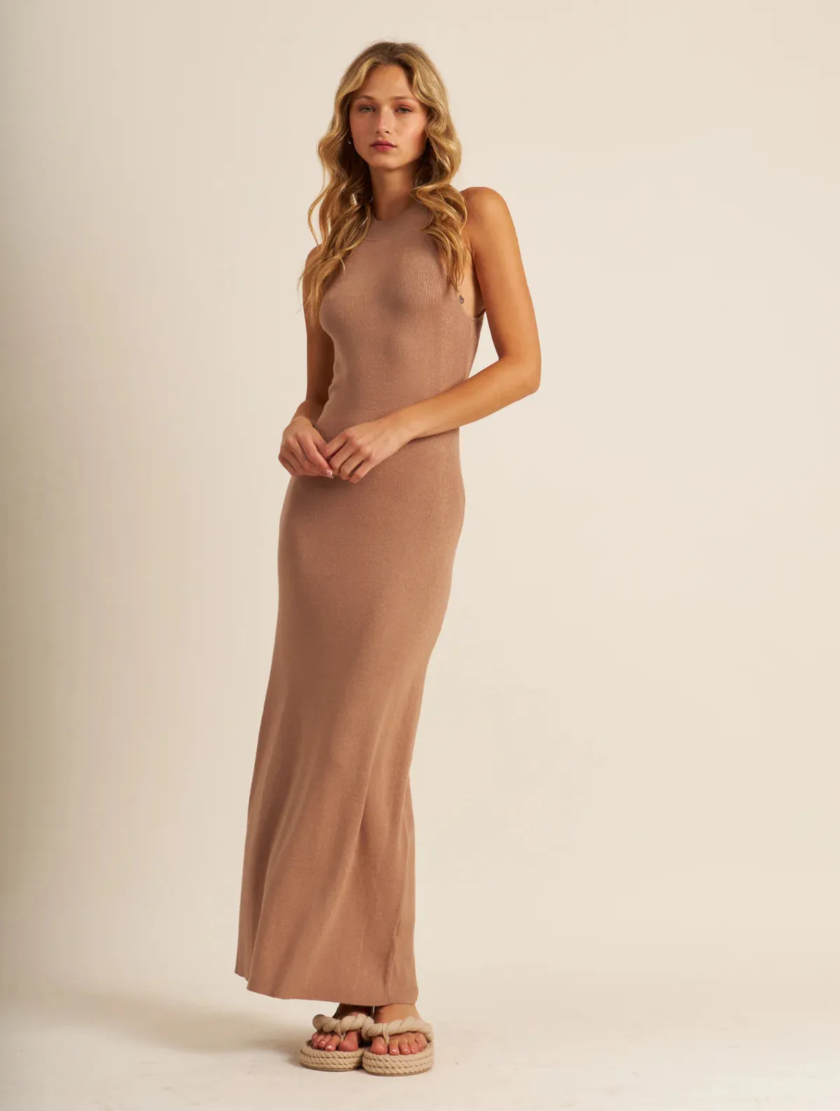 John   Jenn - Naomi Knit Dress in Sandy Beach