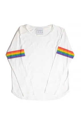 JUMPER 1234 RAINBOW ARM L/S CREW-NECK T-SHIRT