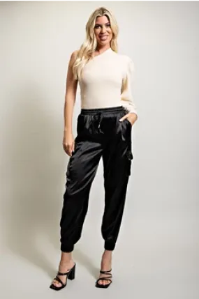 Kellie Cargo Pants-Black