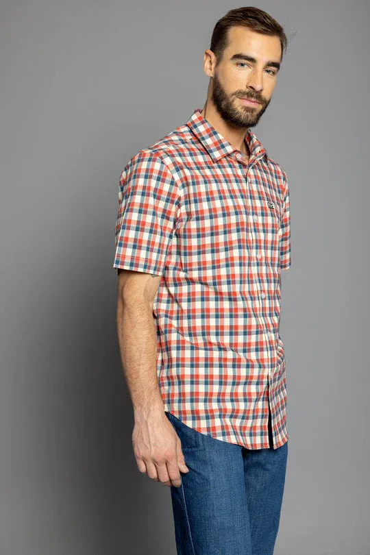 KIMES RANCH GO ROUND PLAID DRESS SHIRT