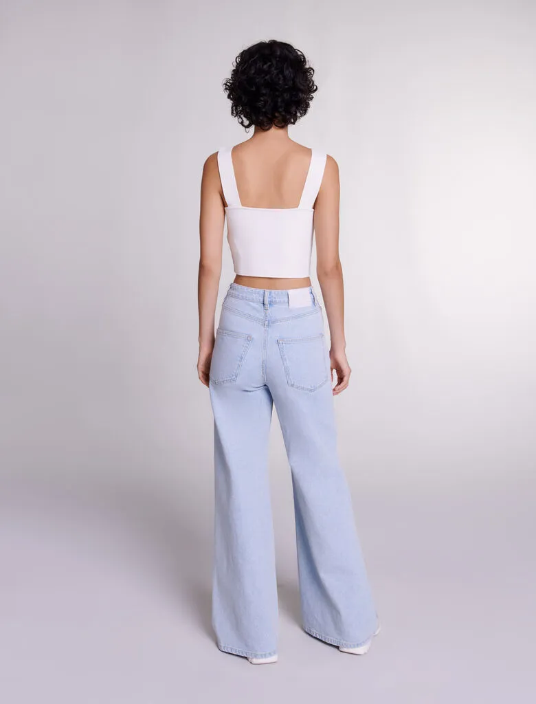 Knit crop top
