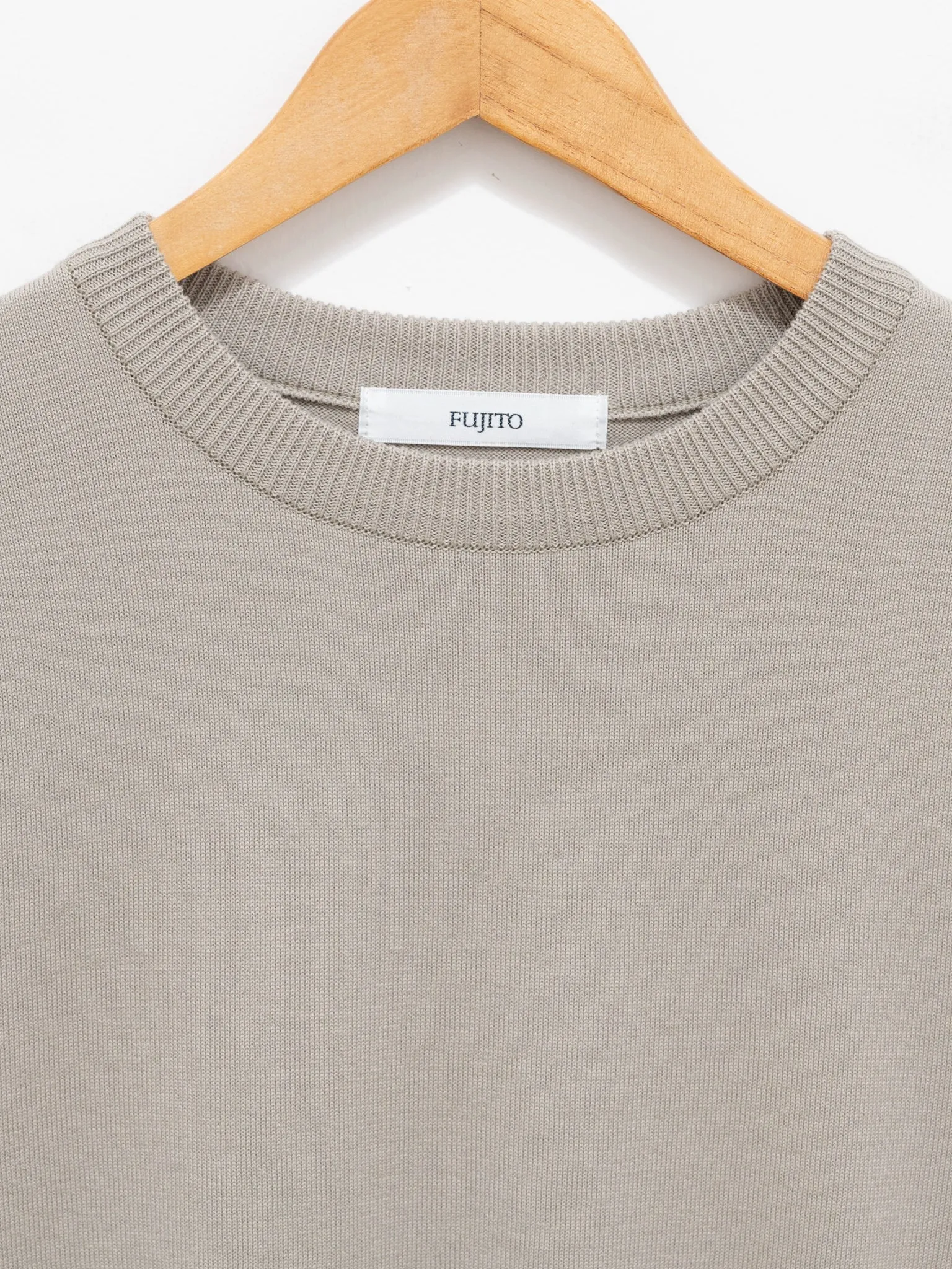 Knit T-Shirt - Greige