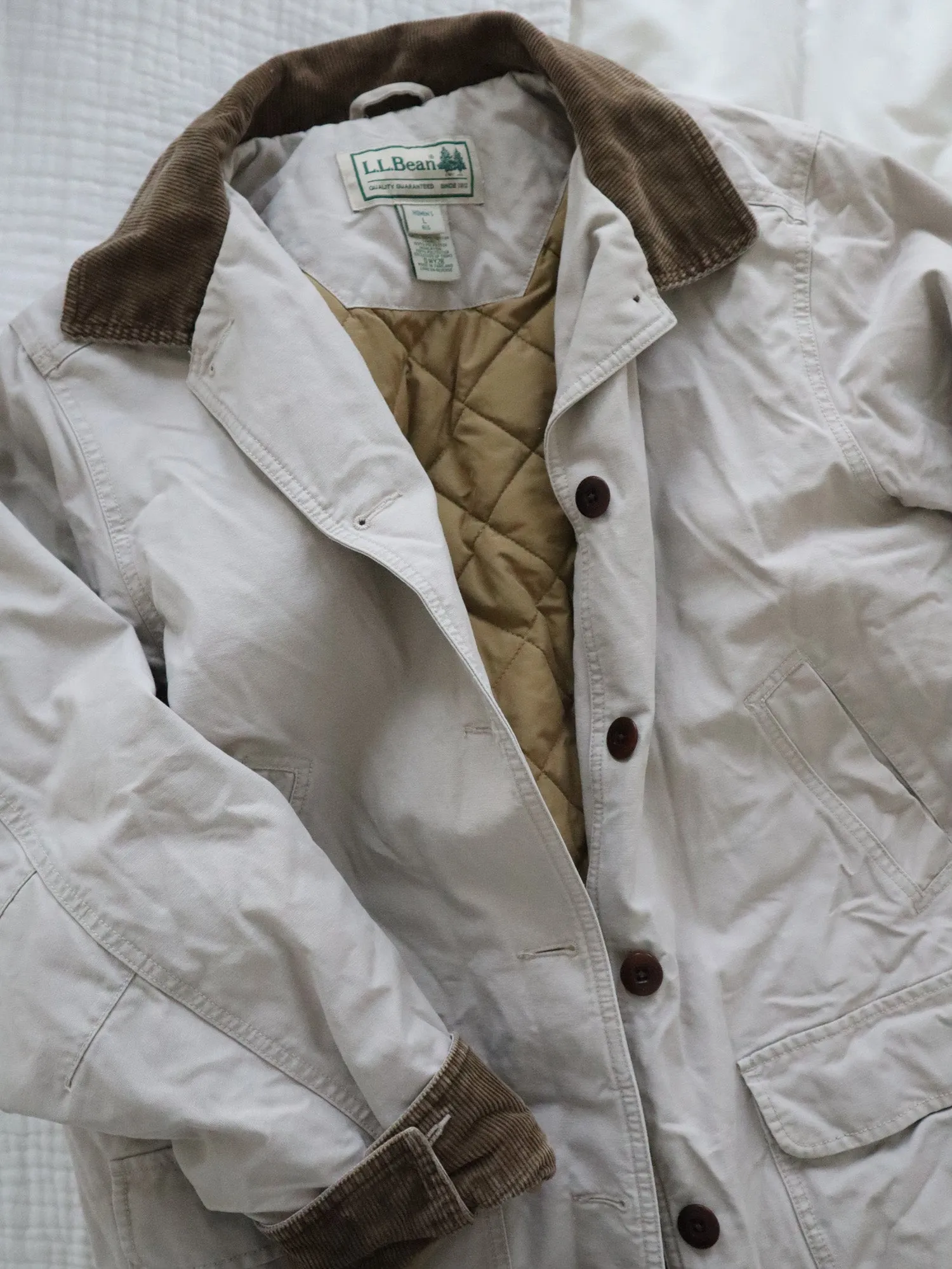 LL Bean Quilted Chore Coat (L)