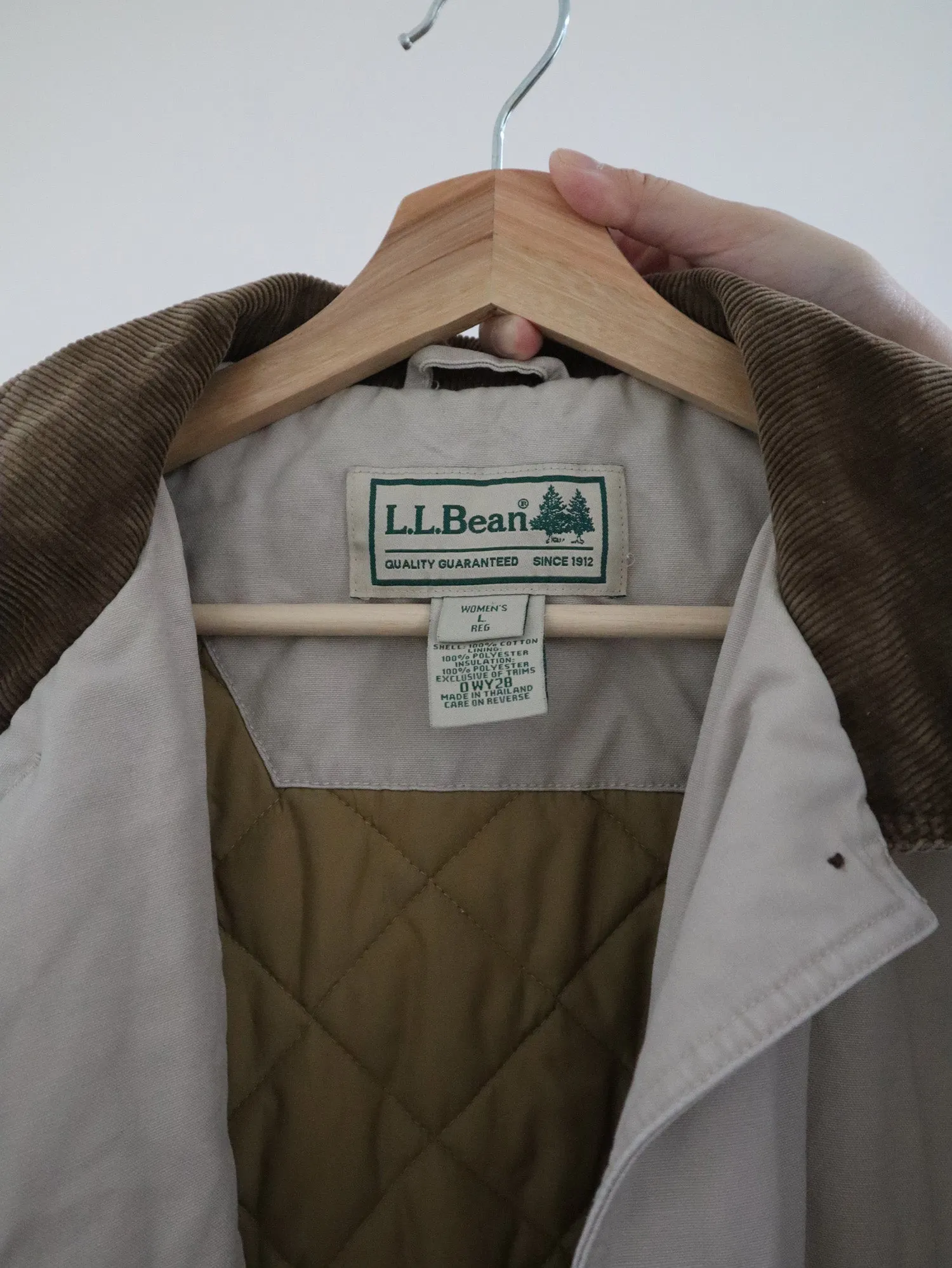 LL Bean Quilted Chore Coat (L)