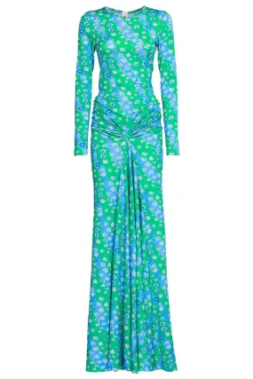 Long Sleeve Godet Dress