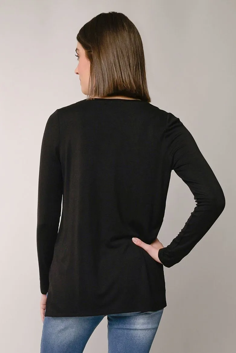 Long Sleeve Hi-Lo Top