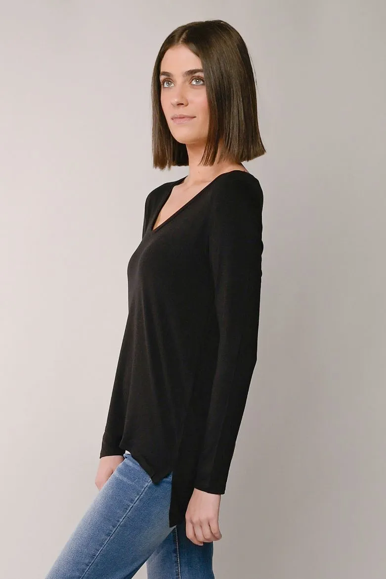 Long Sleeve Hi-Lo Top