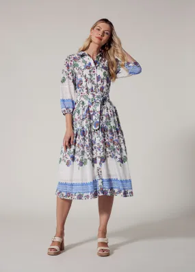 Loobies Story Calliope Shirt Dress - White Multi