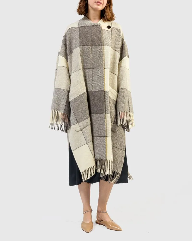 Luella Coat in Open Grey