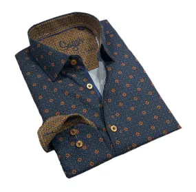 Maison Leneveu Sugar Moorgate Long Sleeve Buttoned Dress Shirt