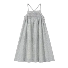 maxi dress floral printed smocked jumper - floral