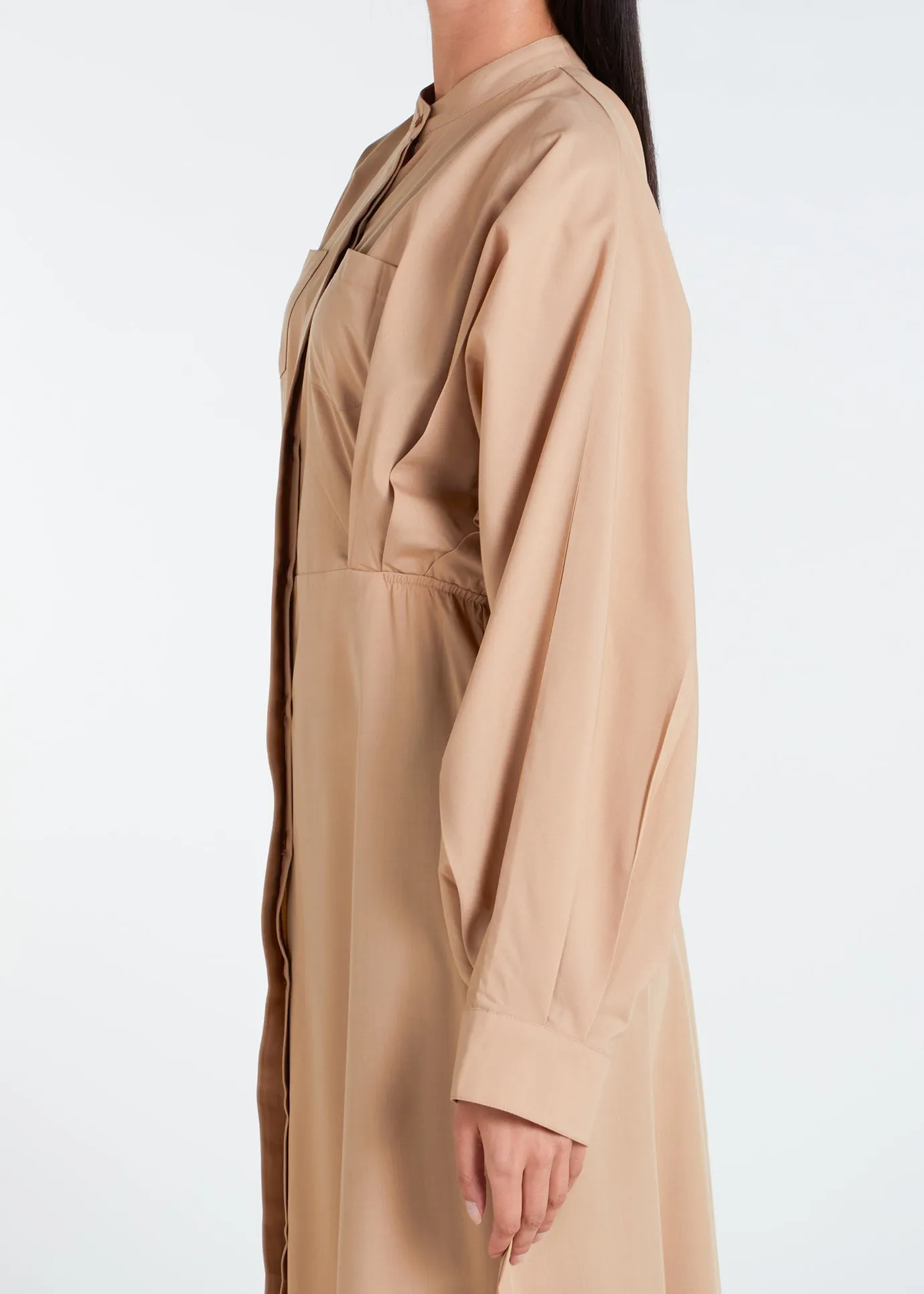 Maxi Shirt Dress Sand