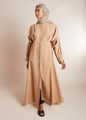 Maxi Shirt Dress Sand