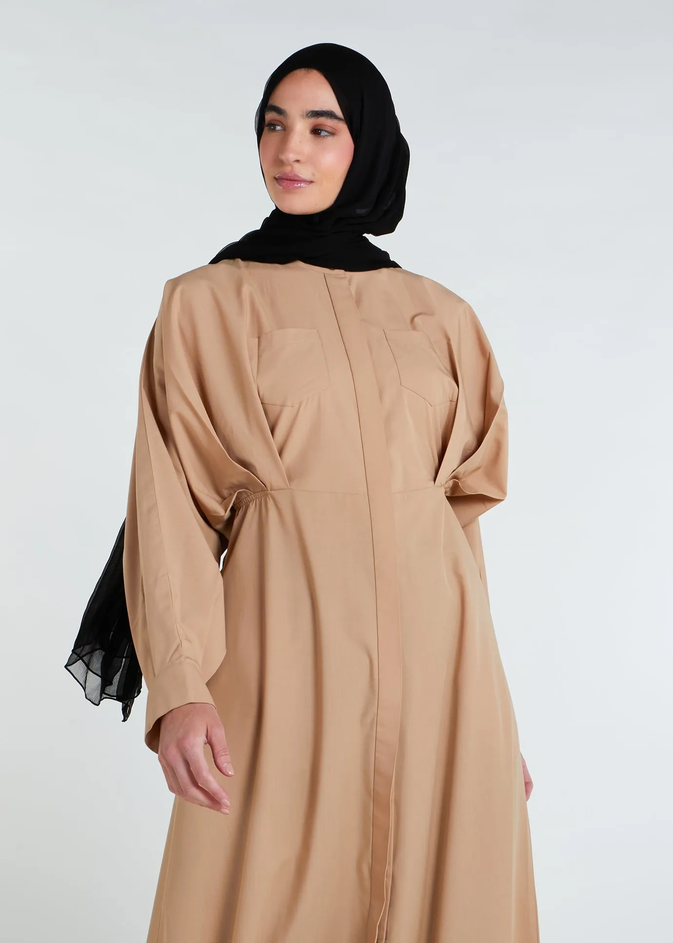 Maxi Shirt Dress Sand