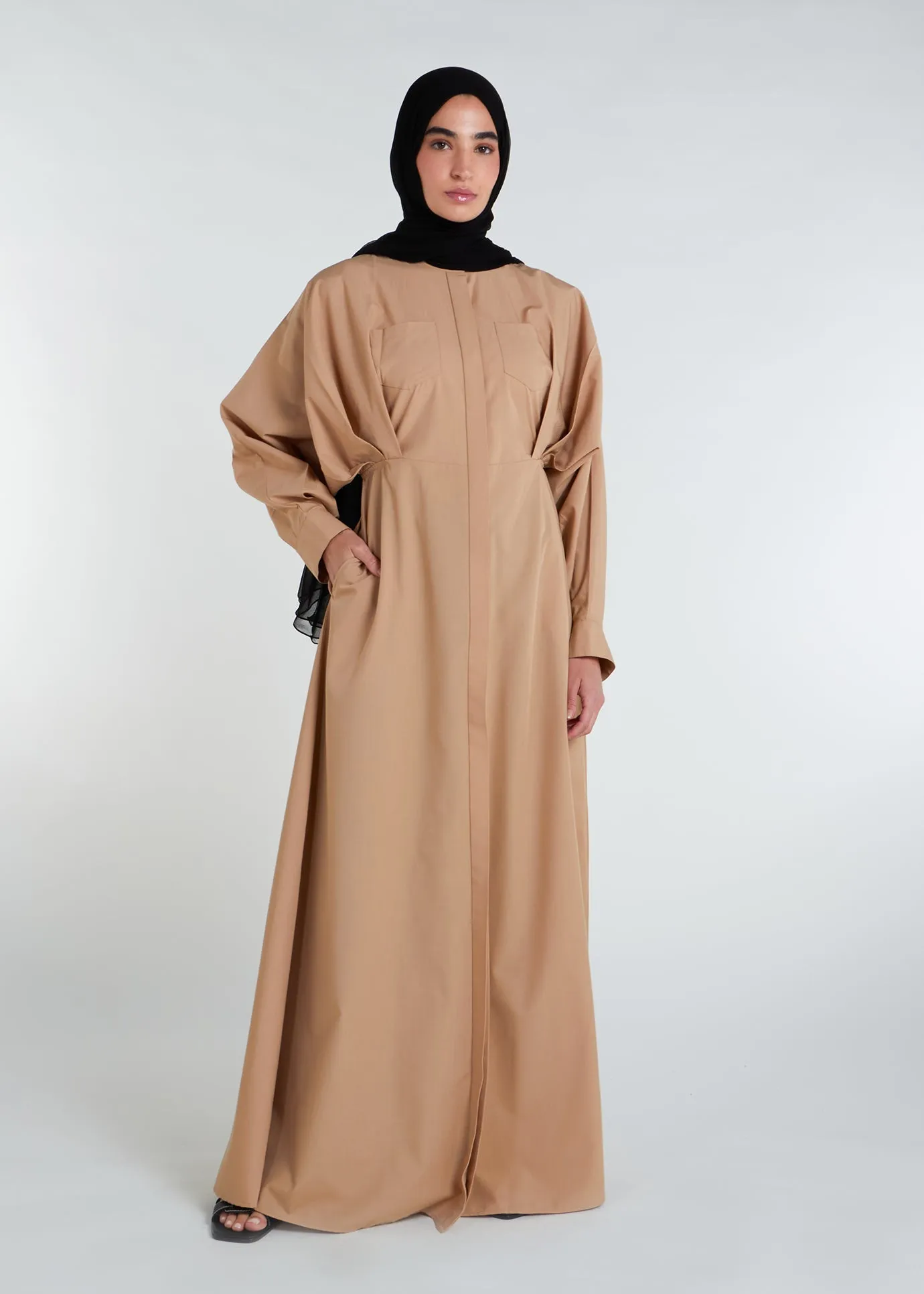 Maxi Shirt Dress Sand
