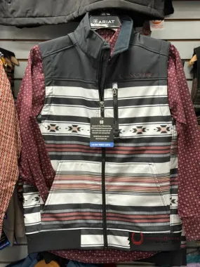 MEN’S CINCH VEST BLACK/WHITE/RED