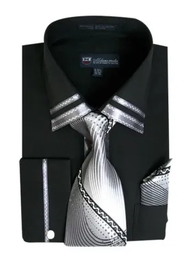 Milano Moda Shirt SG-28C-Black