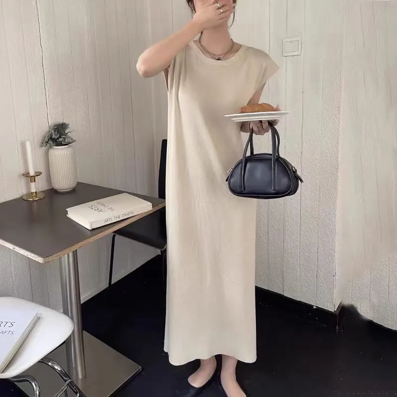Minimalist Sleeveless Knit Dress