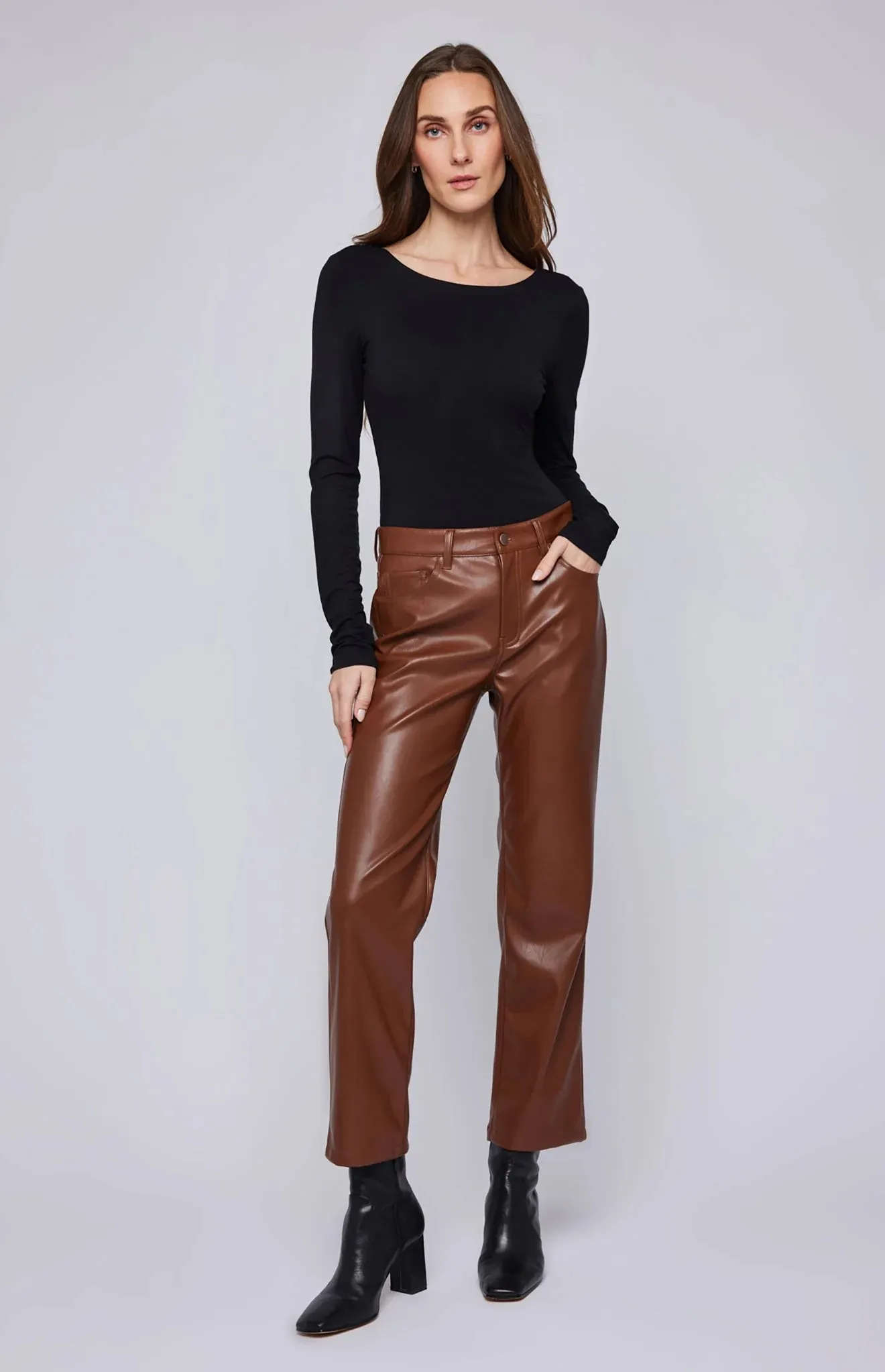 Nadira L/S Top-Black