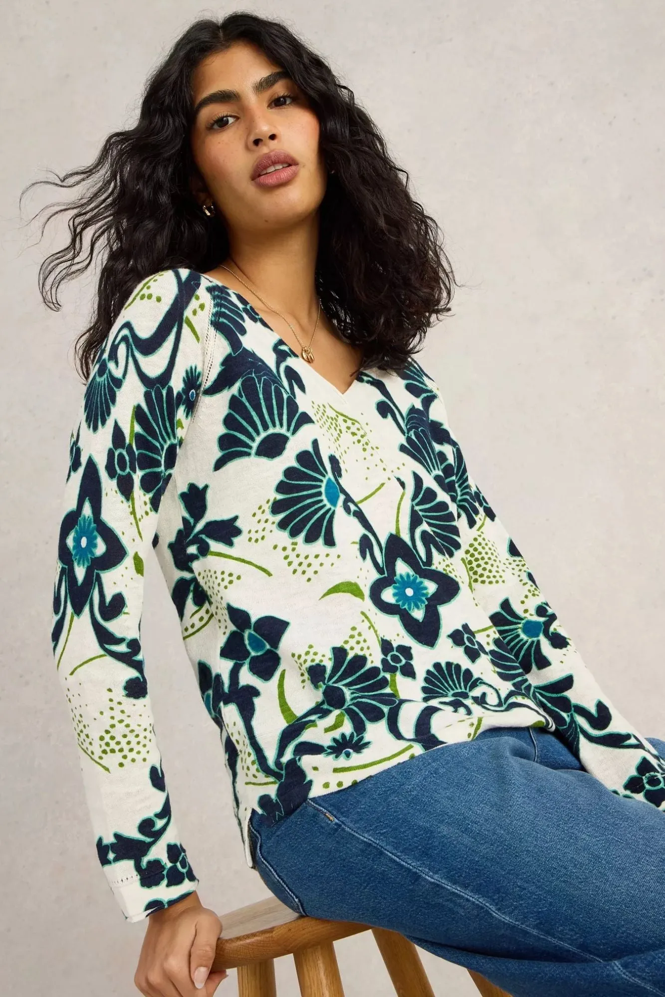 Naria Linen Blend Jumper