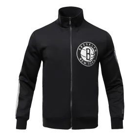 NBA BROOKLYN NETS CLASSIC MEN'S TRACK JACKET (BLACK)