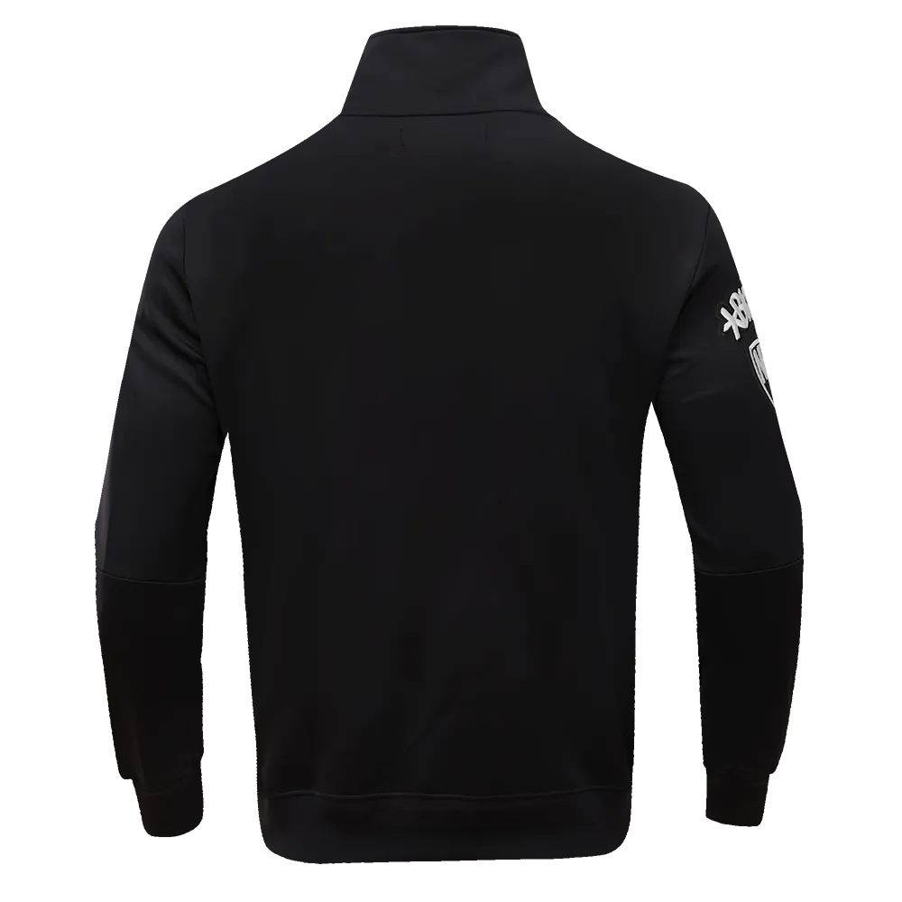 NBA BROOKLYN NETS CLASSIC MEN'S TRACK JACKET (BLACK)