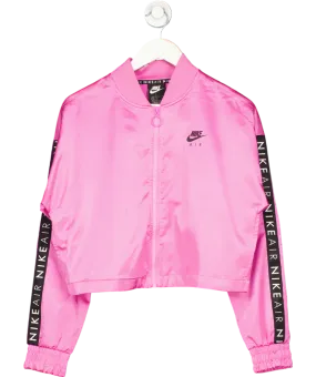 Nike Pink Air Track Satin Jacket UK S