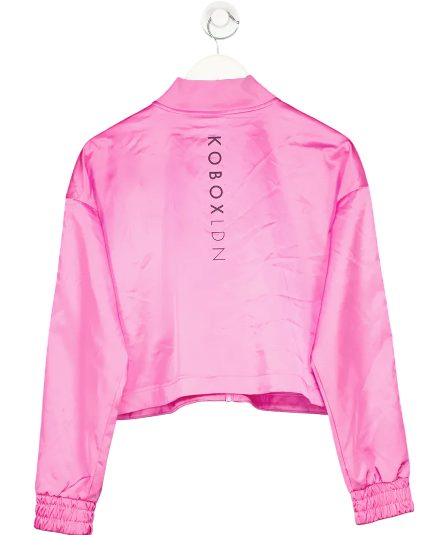 Nike Pink Air Track Satin Jacket UK S