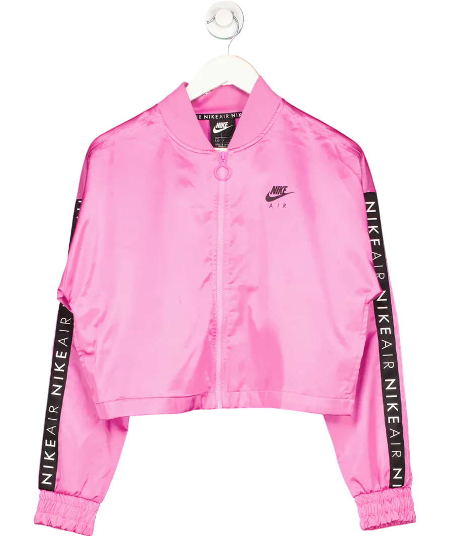 Nike Pink Air Track Satin Jacket UK S