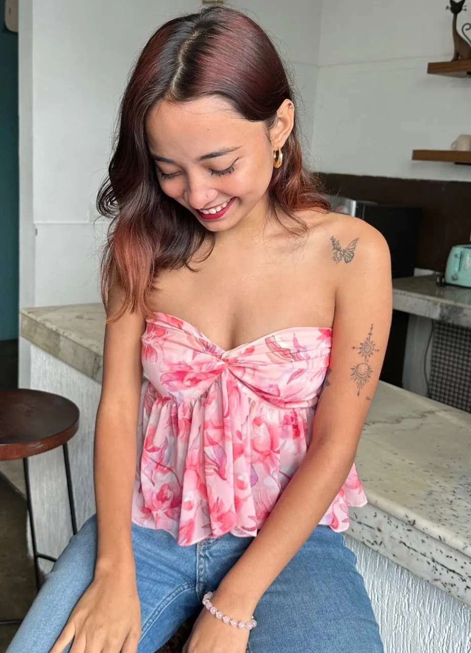Peachy Knot Top