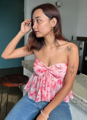 Peachy Knot Top