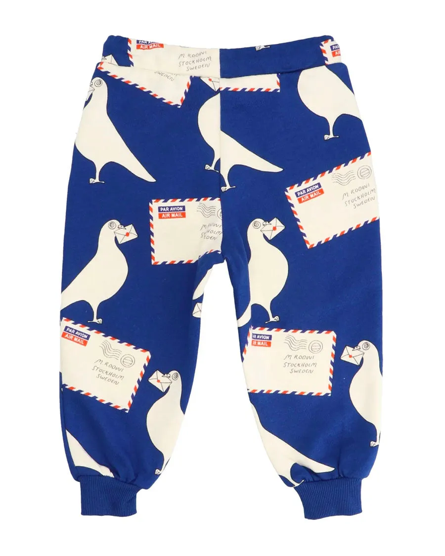 Pigeons Straight Leg Sweatpants - Blue