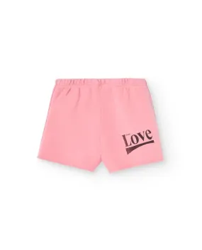 Pink Love Turtledove short Sweatpants