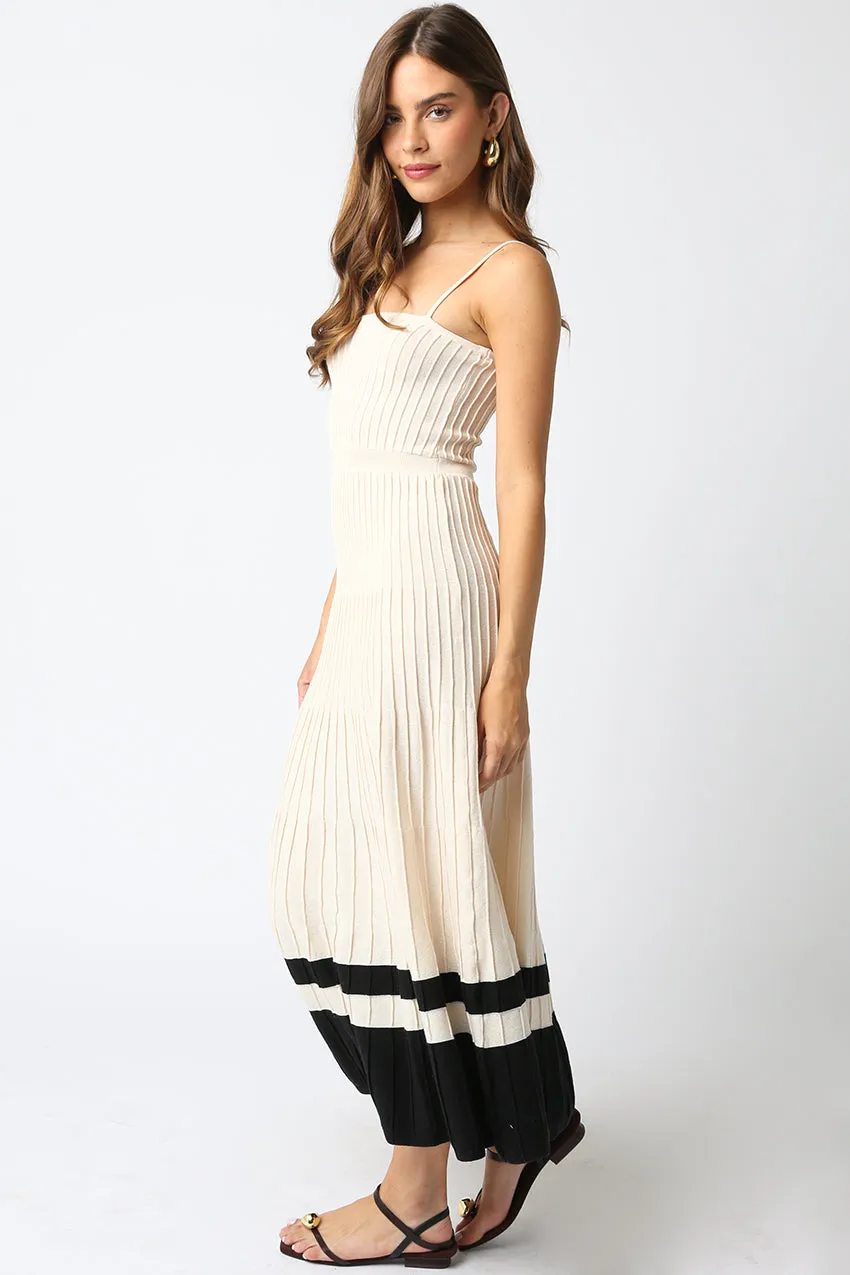 Pleated Knit Maxi Dress