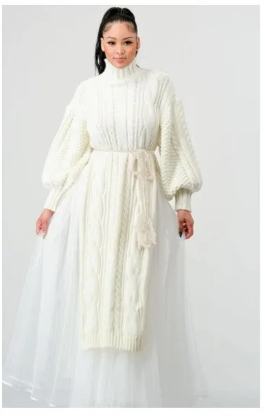 Princess Knit Top With Tulle Skirt