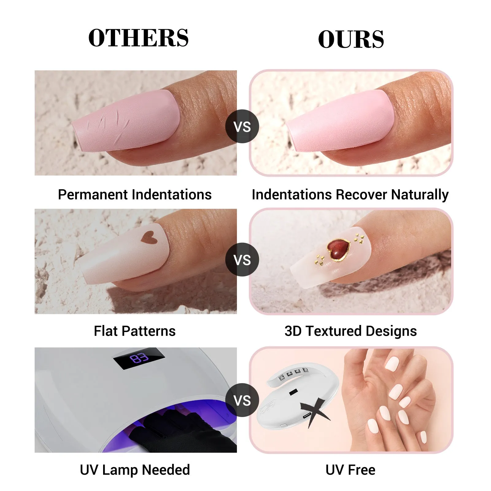 Qcoat Fully Cured Gel Nail Strips - Red(US ONLY)