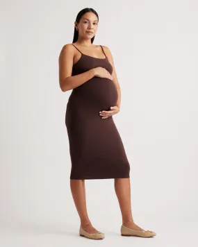 Recycled Knit Maternity Midi Dress