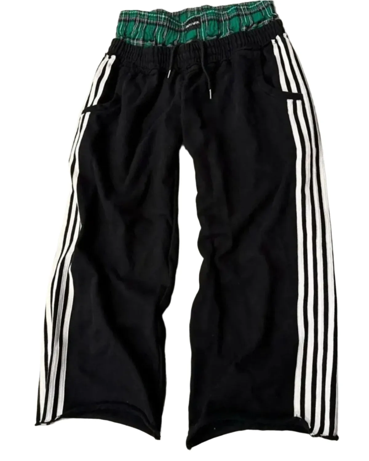 Retro Unisex High-Waist Sweatpants - Straight Leg