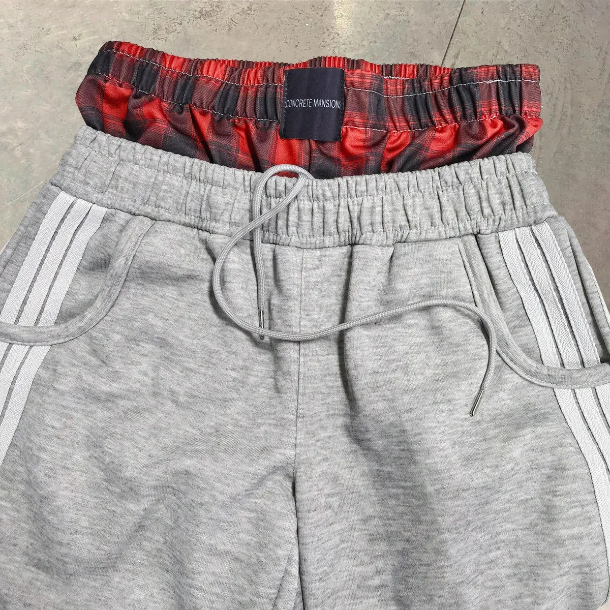 Retro Unisex High-Waist Sweatpants - Straight Leg
