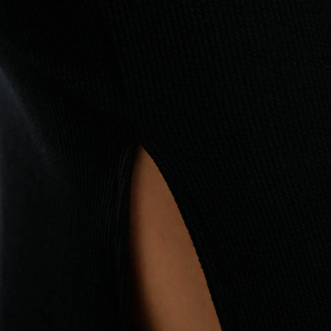 Ribbed Knit Slit Tank Dress