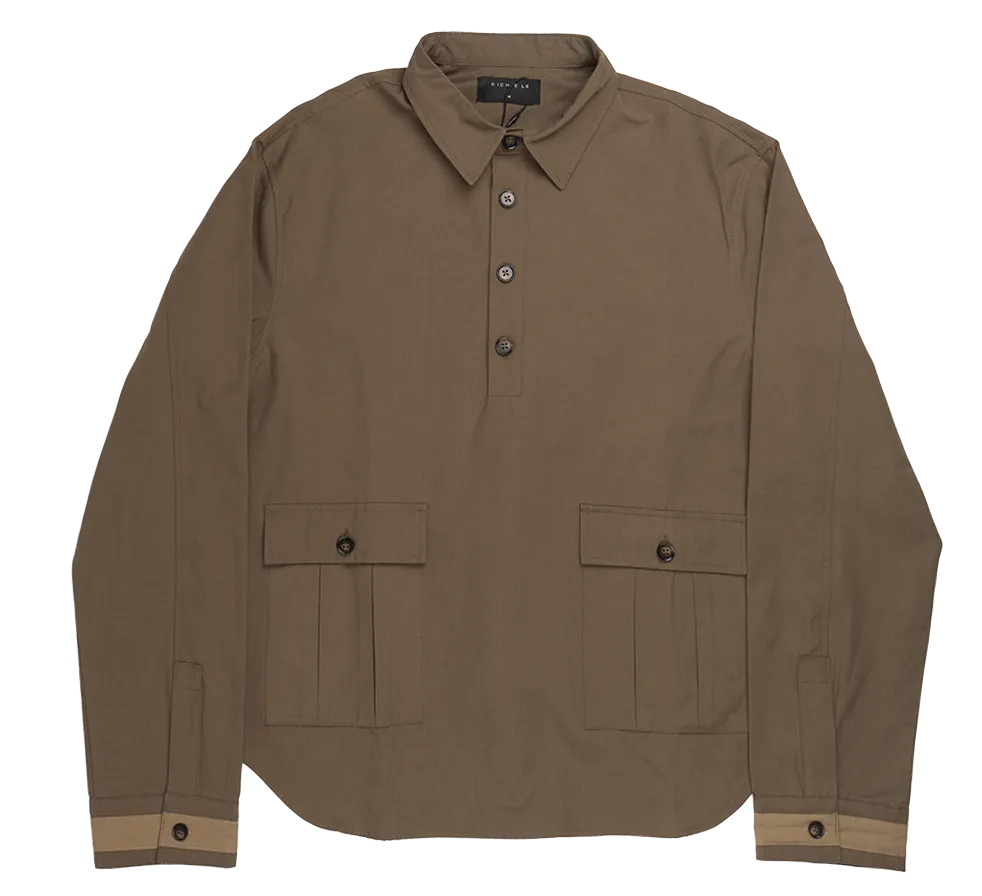 RICHIE LE L/S CARGO SHIRT DESERT SAND - RLC22-030