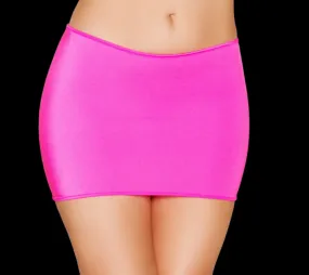 ROMA Lycra Mini Skirt in 5 Attractive Color Choices One Size Fits Most