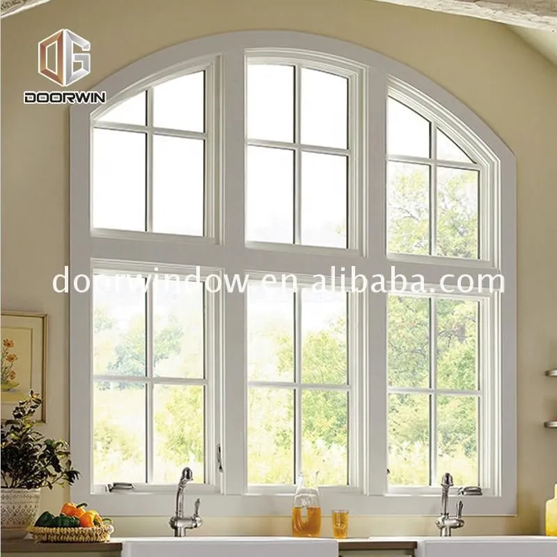 Safety glass window round that open windows for sale by Doorwin on Alibaba