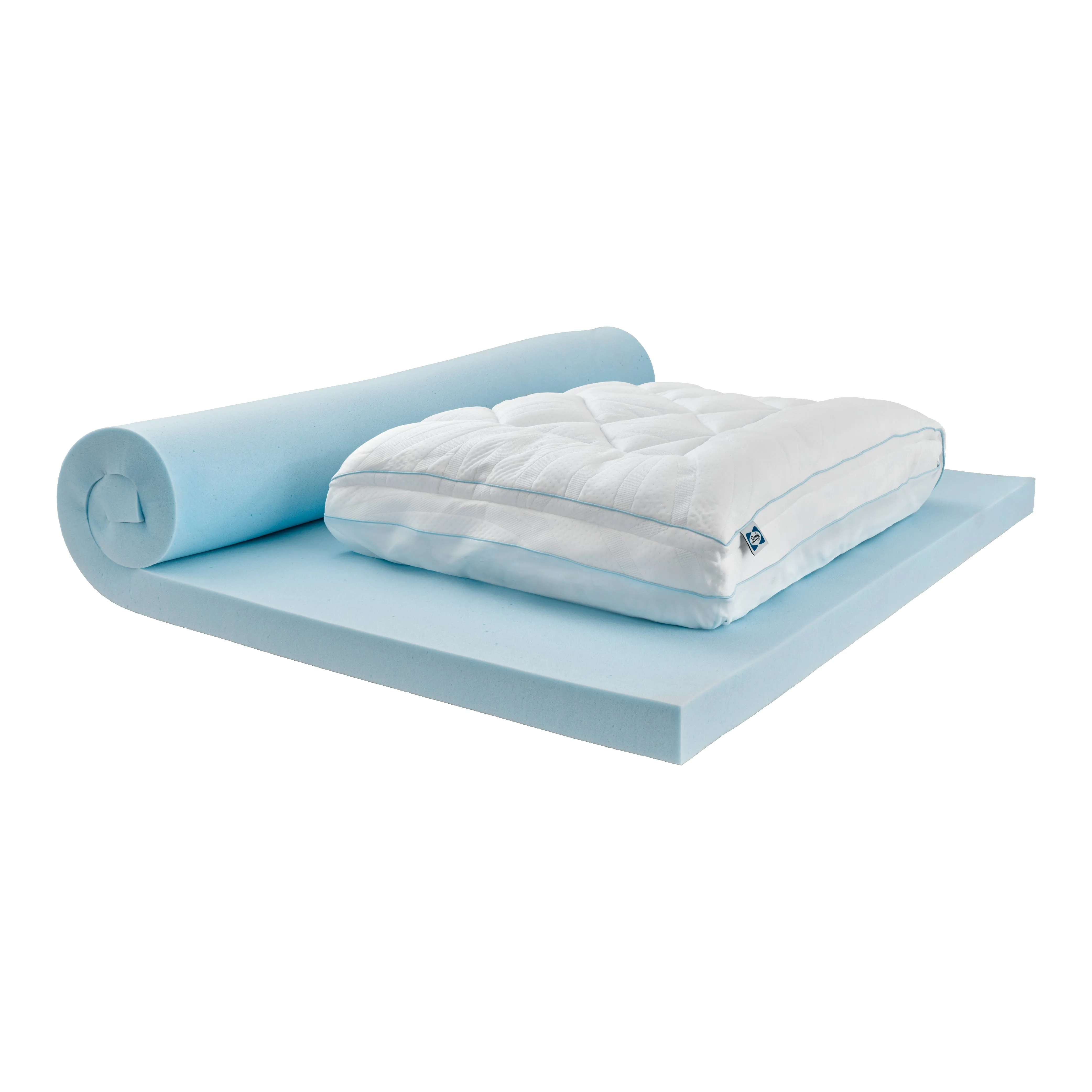 Sealy® Dreamlife™ 4” Topper with 3" Gel Memory Foam   1” Quilted Cooling Cover