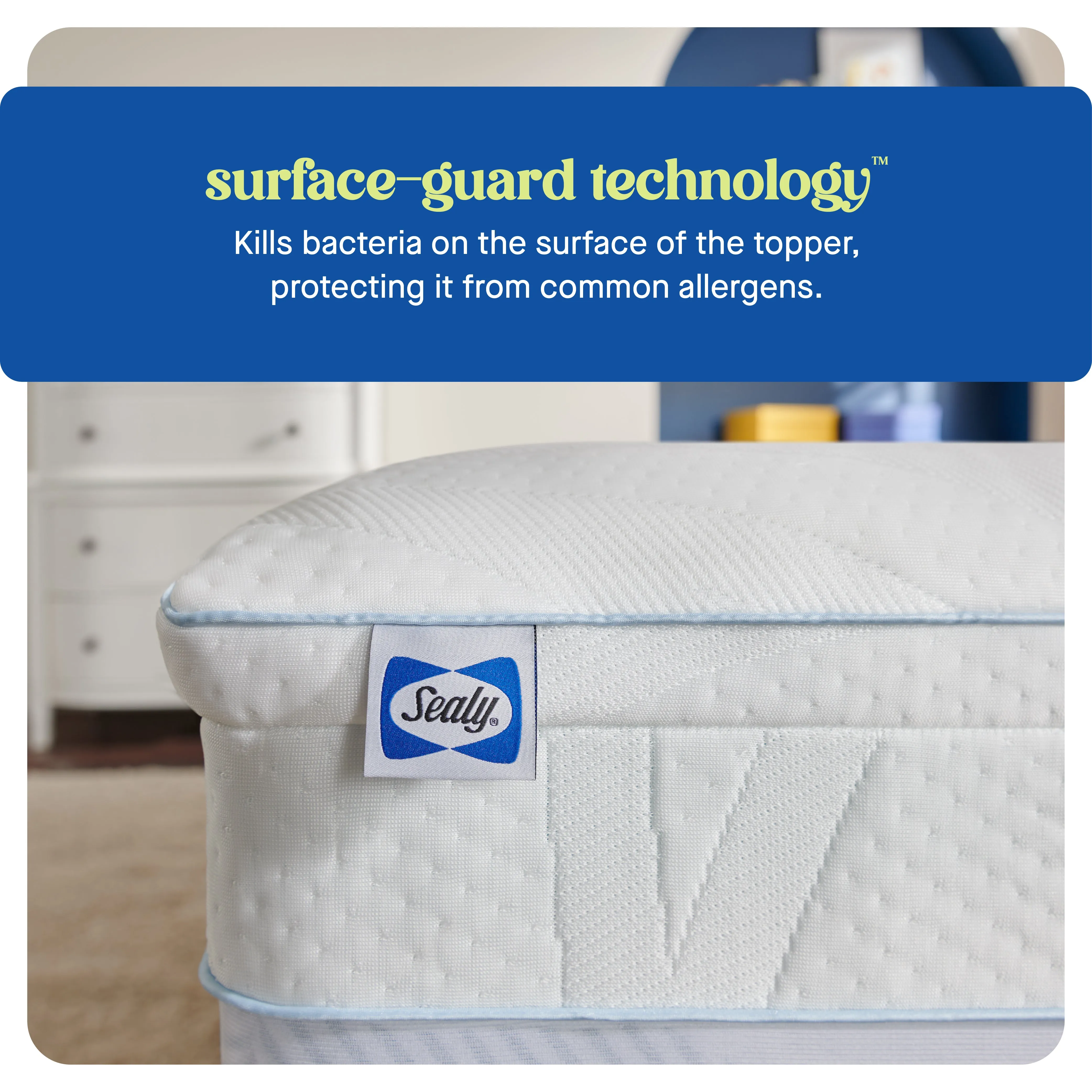 Sealy® Dreamlife™ 4” Topper with 3" Gel Memory Foam   1” Quilted Cooling Cover