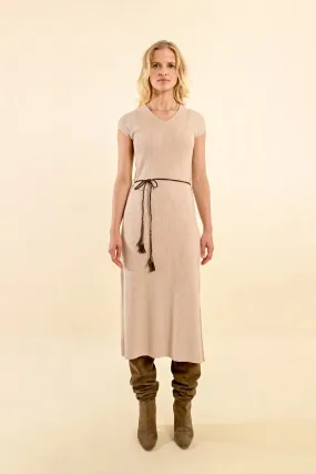 Short-Sleeve Knit Dress