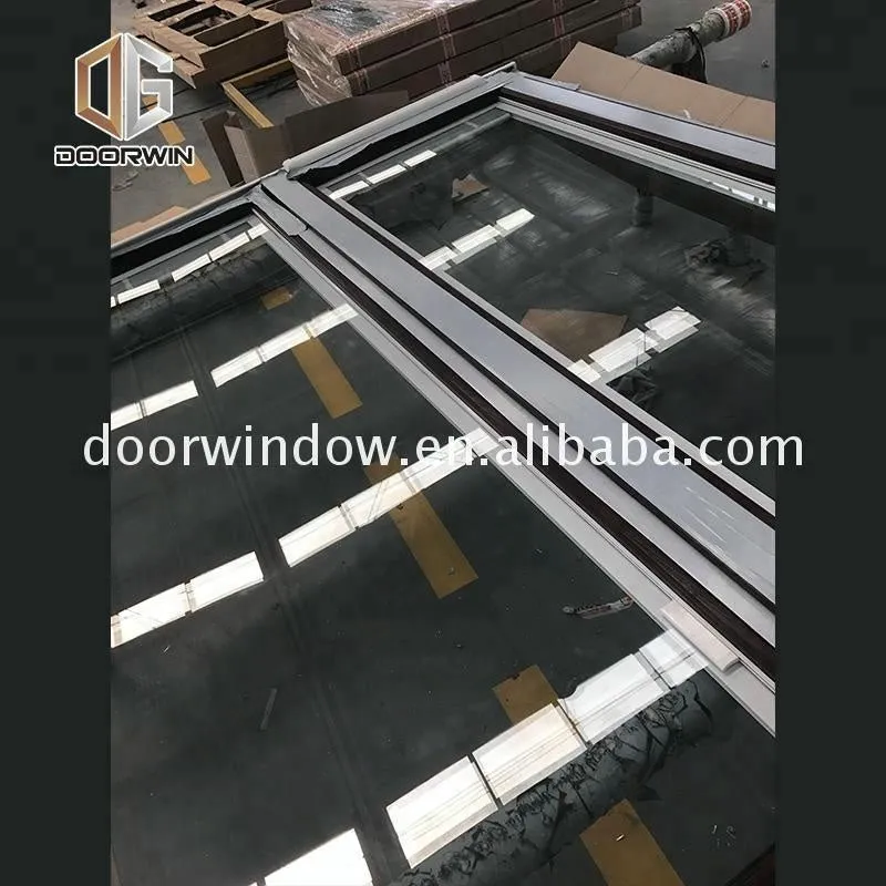 Sliding door with tempered glass screen mosquito net by Doorwin on Alibaba