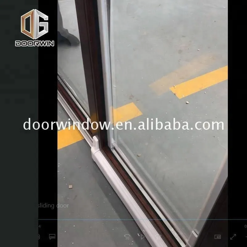 Sliding door with tempered glass screen mosquito net by Doorwin on Alibaba