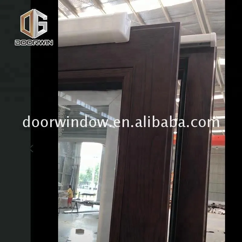Sliding door with tempered glass screen mosquito net by Doorwin on Alibaba