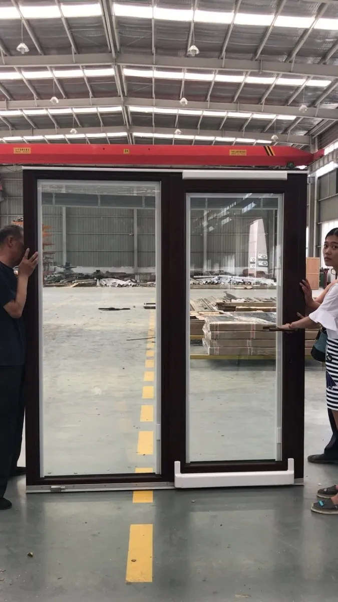 Sliding door with tempered glazing philippines price and design remote control glass by Doorwin on Alibaba